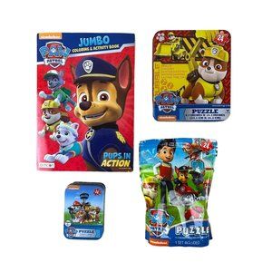Paw Patrol Puzzle Bundle Lot w/ Coloring Book Puzzles are COMPLETE or Unopened!